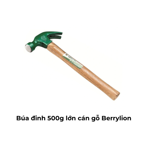Búa đinh 500g lớn cán gỗ Berrylion