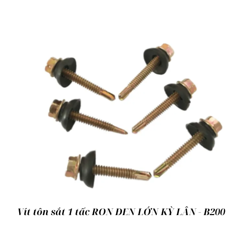 Vít tôn sắt 1 tấc RON ĐEN LỚN KỲ LÂN - B200