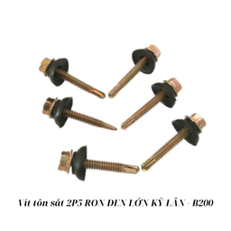 [KLVTS2P5RDL200] Vít tôn sắt 2P5 RON ĐEN LỚN KỲ LÂN - B200