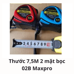 [MRTKB752M02B] Thước 7,5M 2 mặt bọc 02B Maxpro