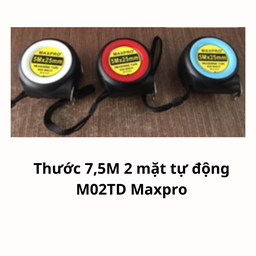 [MRT75M2MTD] Thước 7,5M 2 mặt tự động M02TD Maxpro